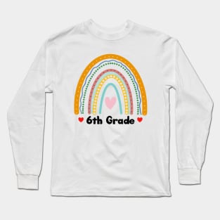 6th Grade Rainbow Long Sleeve T-Shirt